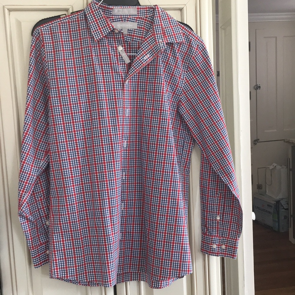 NWOT Nordstrom Sz 20 Red/White/Blue Shirt